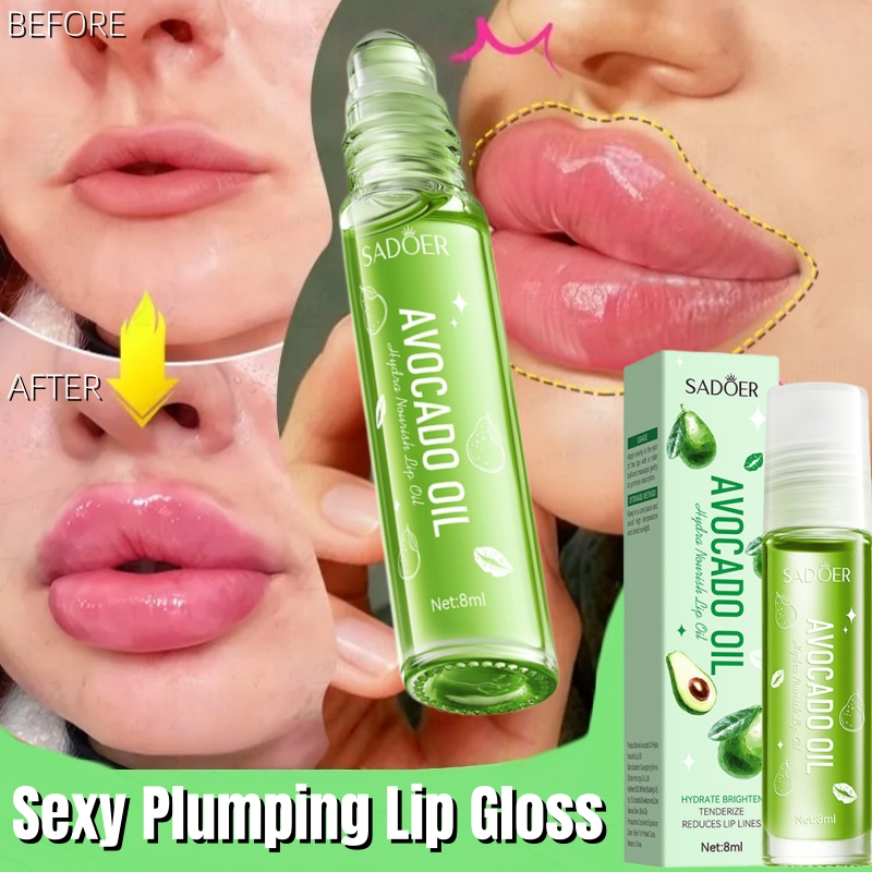 Beauty No Makeup - زيت أساسي لتكبير الشفاه، ملمع شفاه