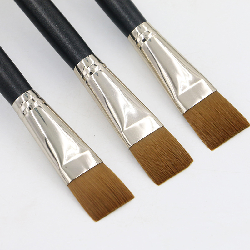Beauty Makeup Foundation - 【L】فرشاة أساس مسطحة مربعة الشكل ذات