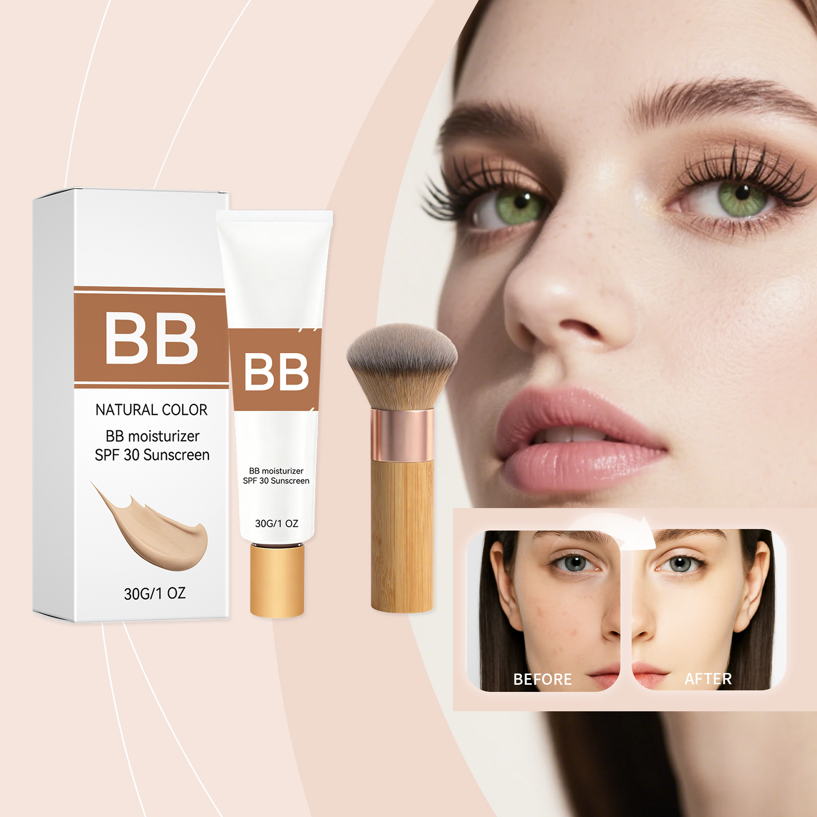 Makeup Beauty Ro - كريم BB مرطب ملون بعامل حماية