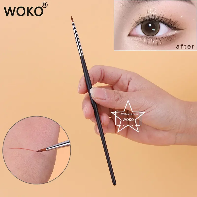 Makeup Beauty Ro - T22 غرامة كحل فرشاة للمكياج السائل