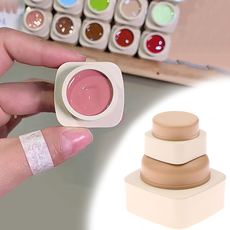 Beauty Makeup Tool - عبوات بلاستيكية فارغة مربعة الشكل سعة