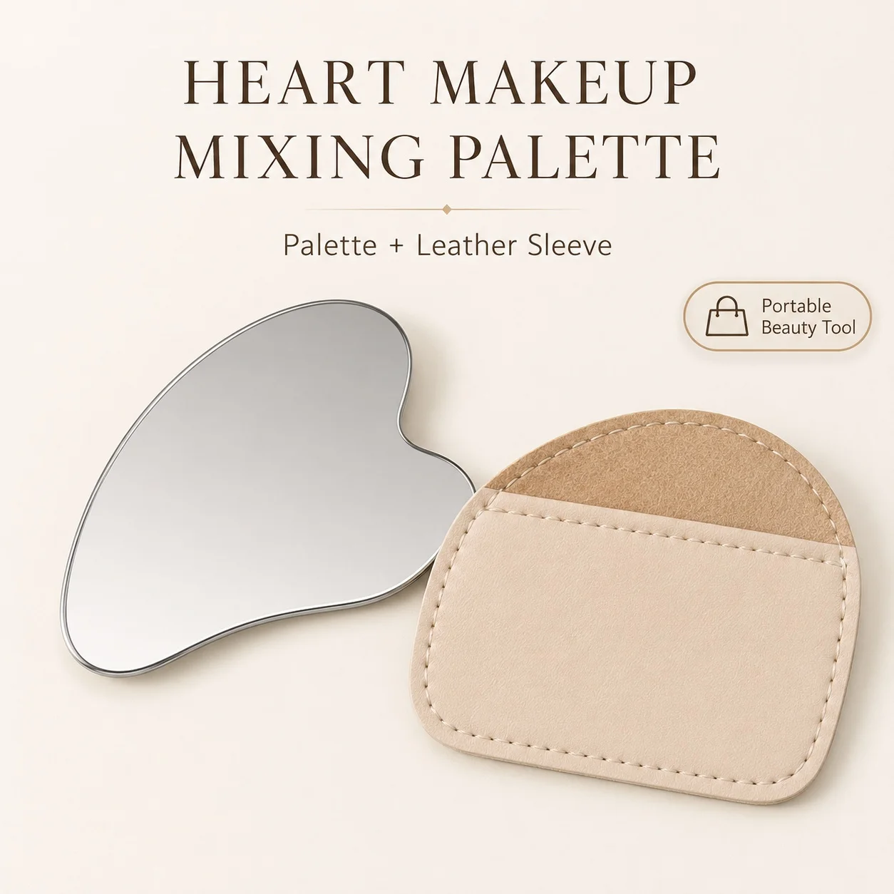 لوحة خلط مكياج على شكل قلب من  - مراجعة Beauty Makeup Foundation وسعره