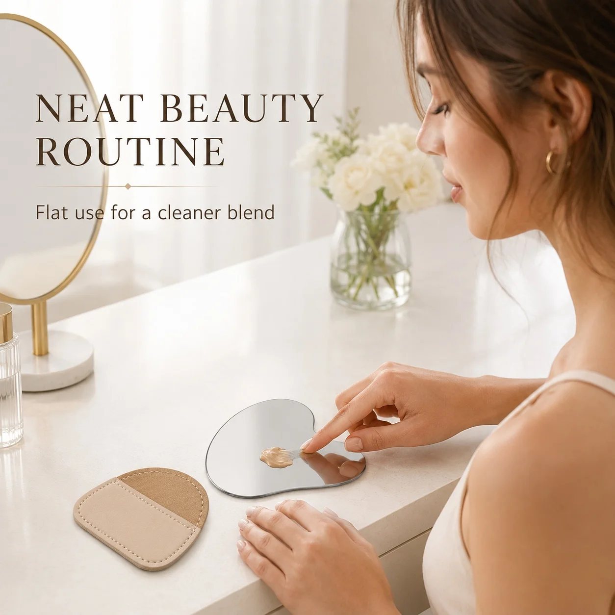 لوحة خلط مكياج على شكل قلب من  - مراجعة Beauty Makeup Foundation وسعره