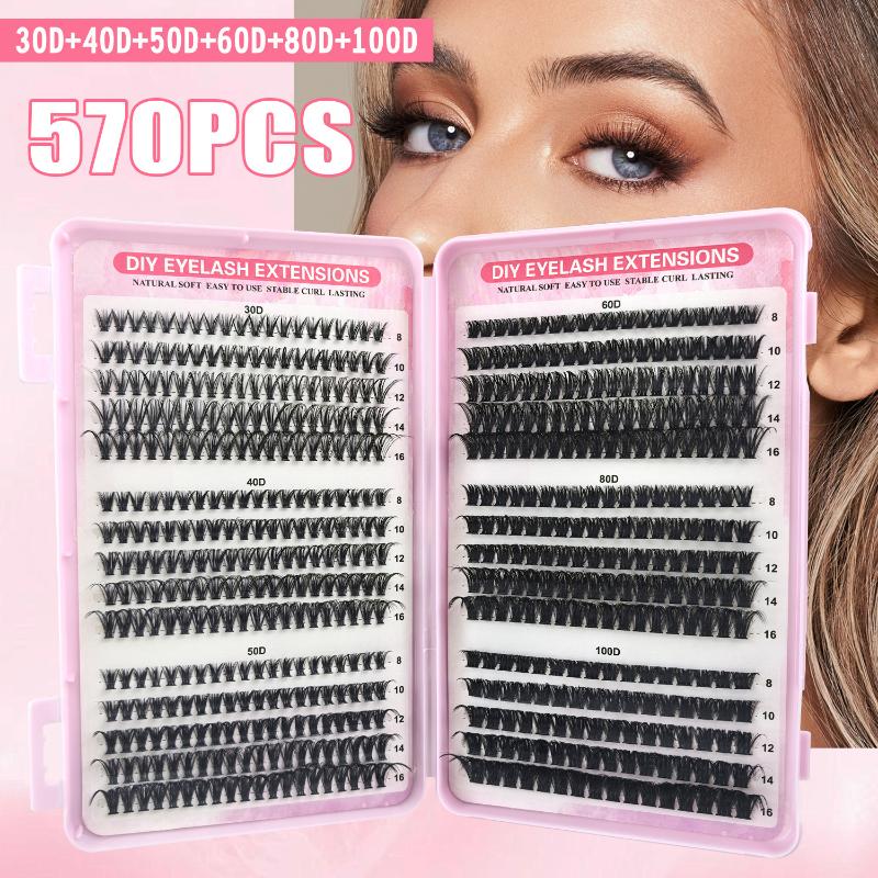 رموش فردية 570 قطعة 30D 40D 50 - مراجعة Beauty Makeup Book وسعره