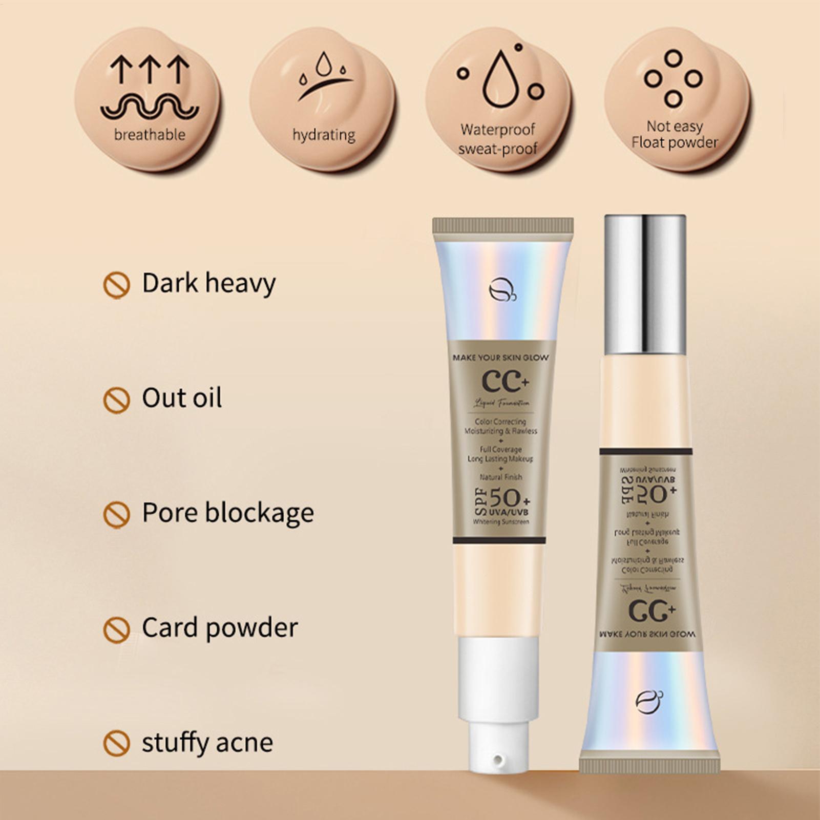 كريم أساس CC كريم SPF 50 كريم  - مراجعة Beauty Makeup Foundation وسعره