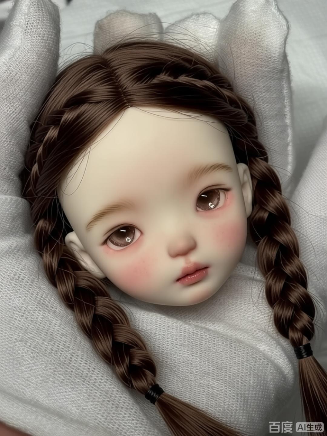 رأس دمية BJD بمقياس 1/6 - رأس  - مراجعة Beauty Makeup Girl وسعره